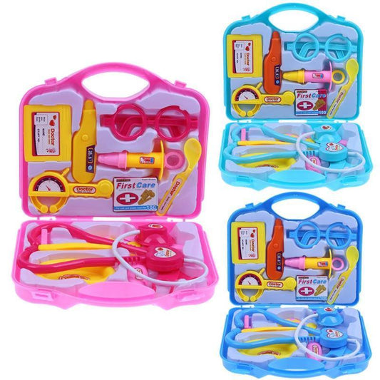 15pcs Children Pretend Set Portable Doctor Nurse Suitcase