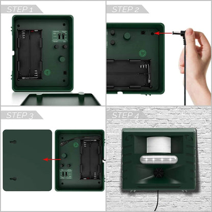 Woodpecker Ultrasonic Repeller for Effective Bird Control - Get Rid of Woodpeckers