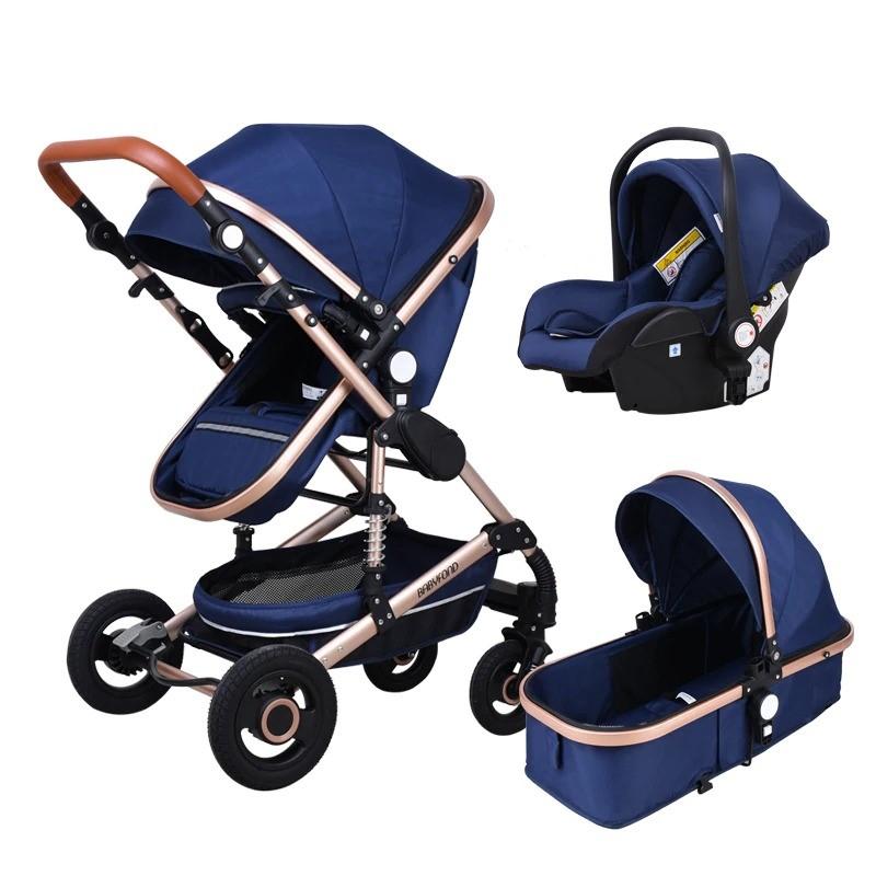 3 in 1 Prams Travel Systems Baby Stroller with Car Seat