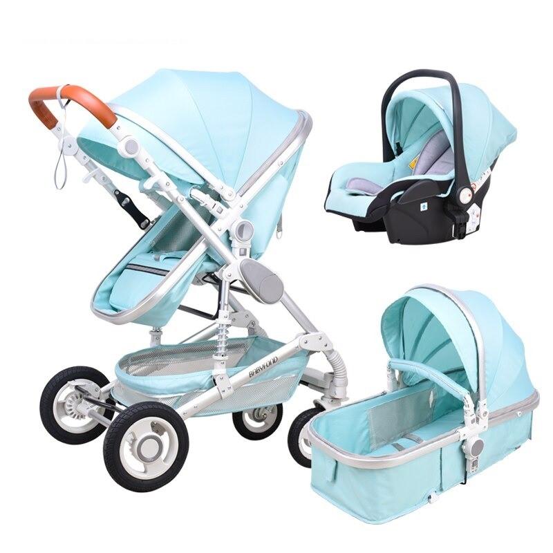 3 in 1 Prams Travel Systems Baby Stroller with Car Seat